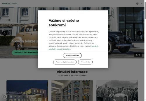 Zobrazit webové stránky Škoda Muzeum