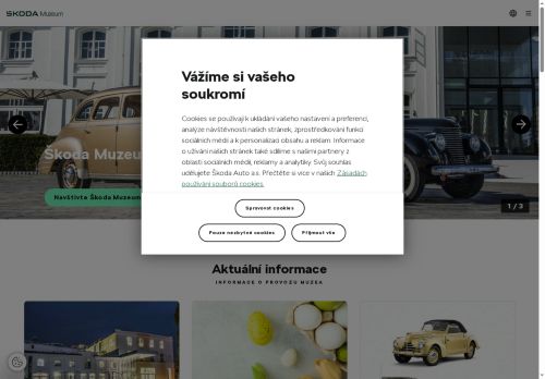 Zobrazit webové stránky Škoda Muzeum
