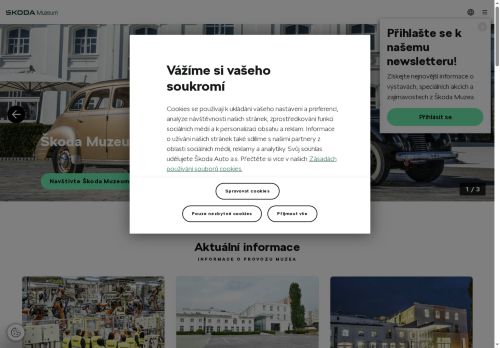 Zobrazit webové stránky Škoda Muzeum