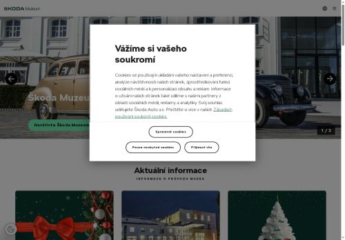 Zobrazit webové stránky Škoda Muzeum