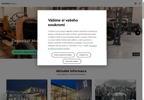 Zobrazit webové stránky Škoda Muzeum