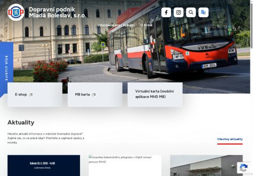 Zobrazit webové stránky Dopravní podnik Mladá Boleslav, s.r.o.