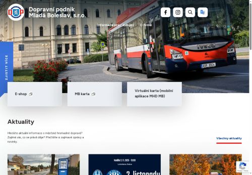 Zobrazit webové stránky Dopravní podnik Mladá Boleslav, s.r.o.