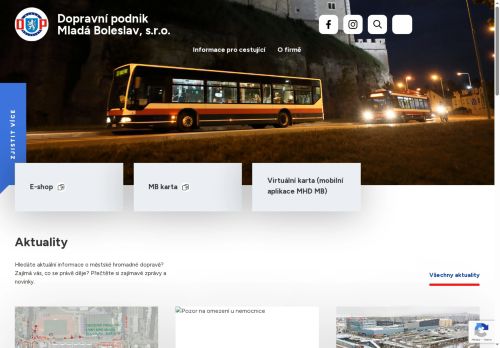 Zobrazit webové stránky Dopravní podnik Mladá Boleslav, s.r.o.