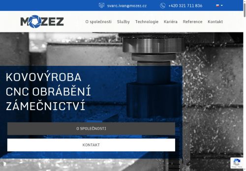 Webové stránky MOZEZ, s.r.o., Kolín