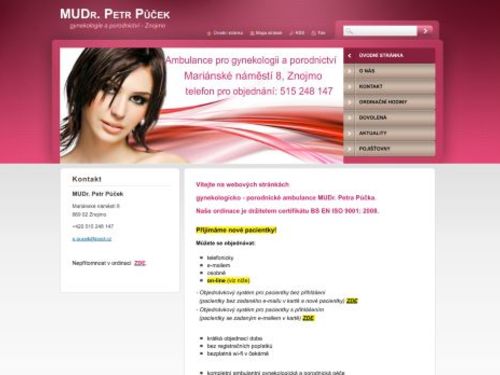 Gynekologická a porodnická ambulance - MUDr. Petr Půček