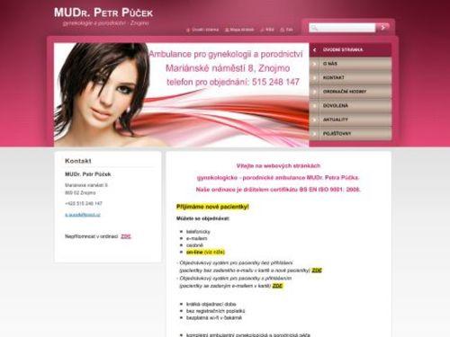 Gynekologická a porodnická ambulance - MUDr. Petr Půček