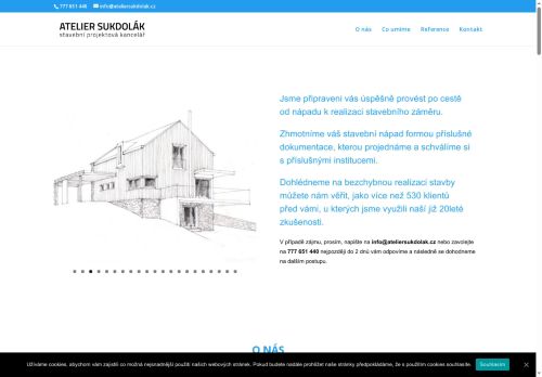 Atelier Sukdolák s.r.o. nabízí práci na pozici Stavební projektant senior v obci Příbram