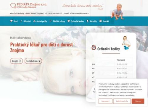 Praktický lékař pro děti a dorost PEDIATR Znojmo, s.r.o. - MUDr. Luďka Pluhařová