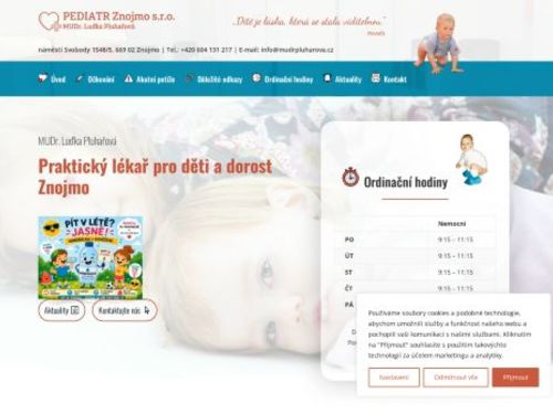 Praktický lékař pro děti a dorost PEDIATR Znojmo, s.r.o. - MUDr. Luďka Pluhařová