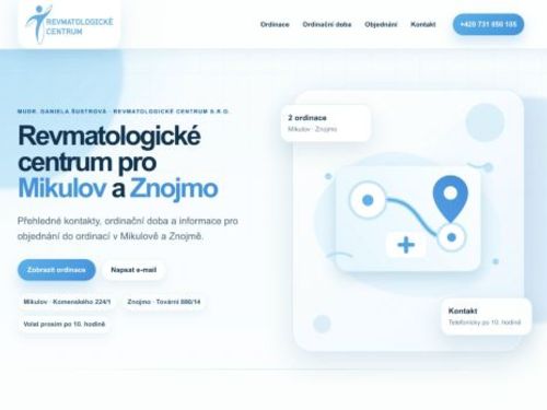 Revmatologické centrum, s.r.o. - MUDr. Daniela Šustrová