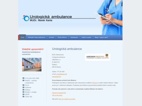 Urologická ambulance - MUDr. Marek Kania