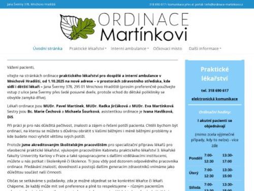 Praktický lékař pro dospělé Ordinace Martínkovi s.r.o. - MUDr. Pavel Martínek