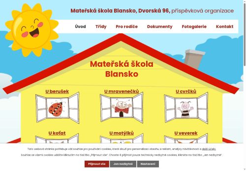Zobrazit webové stránky MŠ Blansko, Dvorská