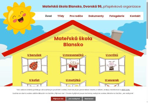Zobrazit webové stránky MŠ Blansko, Dvorská