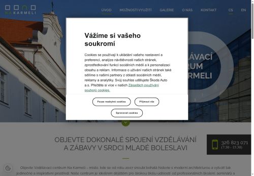 Zobrazit webové stránky Vzdělávací centrum Na Karmeli