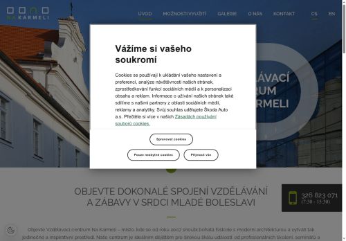 Zobrazit webové stránky Vzdělávací centrum Na Karmeli