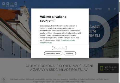 Zobrazit webové stránky Vzdělávací centrum Na Karmeli