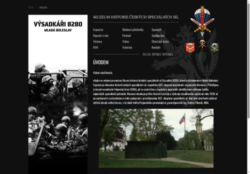 Zobrazit webové stránky Muzeum Výsadkáři 8280 Mladá Boleslav