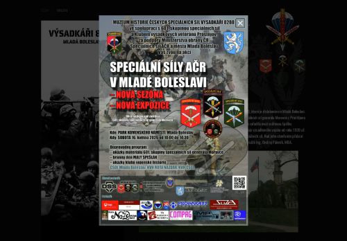 Zobrazit webové stránky Muzeum Výsadkáři 8280 Mladá Boleslav