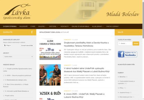 Zobrazit webové stránky Společenský dům Lávka