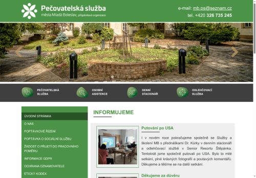 Zobrazit webové stránky Pečovatelská služba Mladá Boleslav