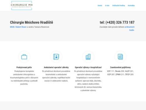 Chirurgie Mnichovo Hradiště - MUDr. Robert Roxer, MUDr. Eva Šonská Hainová