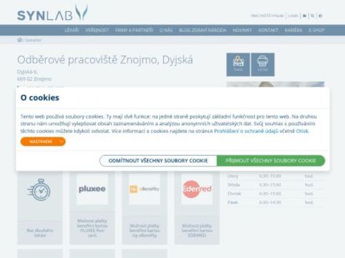 SYNLAB - odběrové pracoviště Znojmo, Dyjská