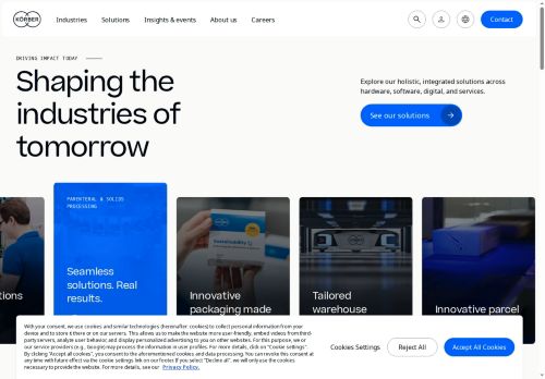 Körber Pharma Packaging Materials s.r.o. nabízí práci na pozici Mechanik/Servis strojů v obci Ejpovice