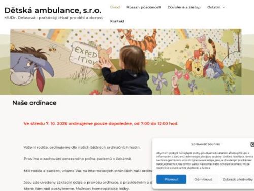 Praktický lékař pro děti a dorost Dětská ambulance, s.r.o. - MUDr. Sylva Debsová, MUDr. Karolína Puchnerová