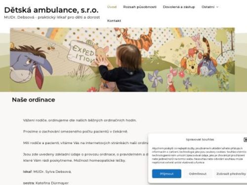 Praktický lékař pro děti a dorost Dětská ambulance, s.r.o. - MUDr. Sylva Debsová, MUDr. Karolína Puchnerová