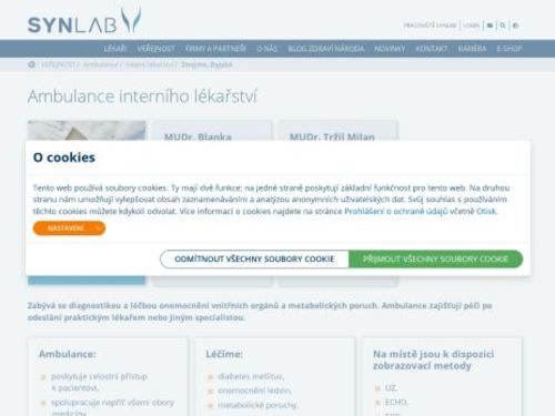 Interní ambulance SYNLAB - MUDr. Lubomír Oliva