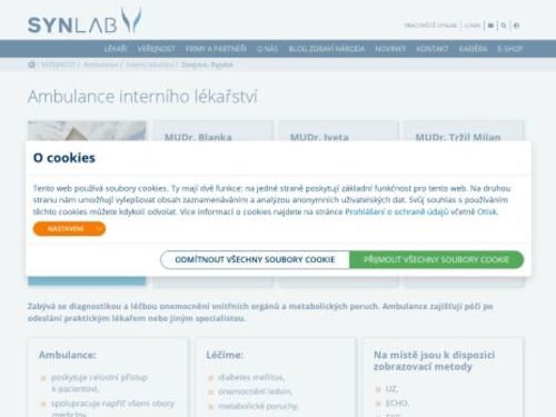Interní ambulance SYNLAB - MUDr. Lubomír Oliva