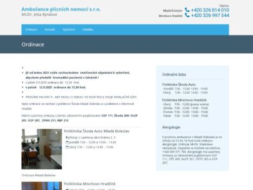 Ambulance plicních nemocí s.r.o. - MUDr. Jitka Ryndová