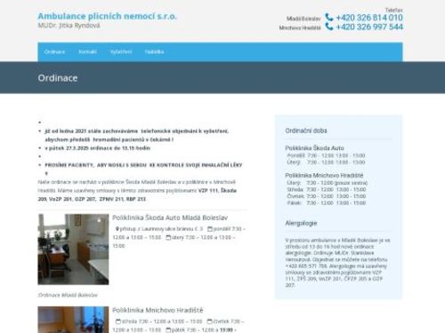 Ambulance plicních nemocí s.r.o. - MUDr. Jitka Ryndová