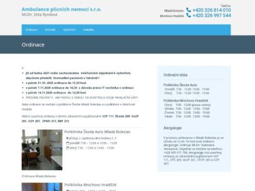 Ambulance plicních nemocí s.r.o. - MUDr. Jitka Ryndová