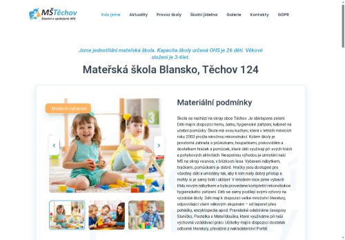Zobrazit webové stránky MŠ Blansko, Těchov