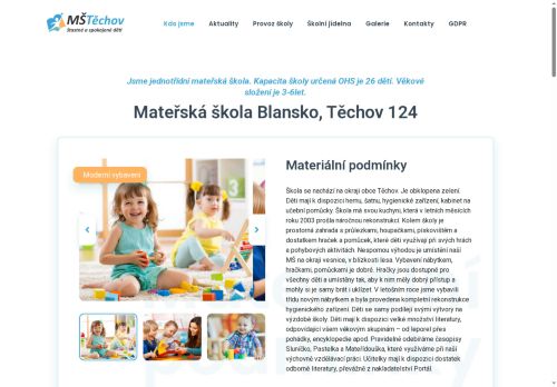 Zobrazit webové stránky MŠ Blansko, Těchov