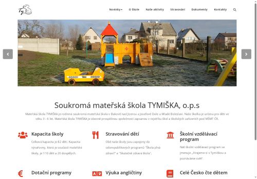 Zobrazit webové stránky Soukromá mateřská škola TYMIŠKA