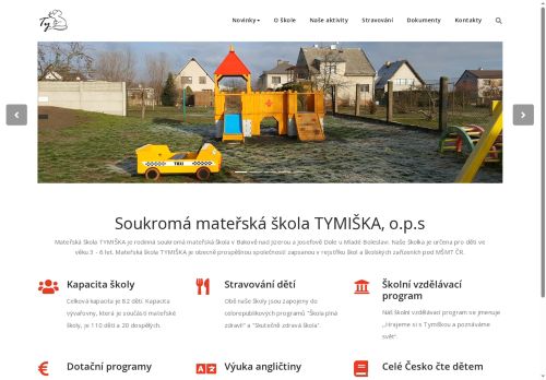 Zobrazit webové stránky Soukromá mateřská škola TYMIŠKA