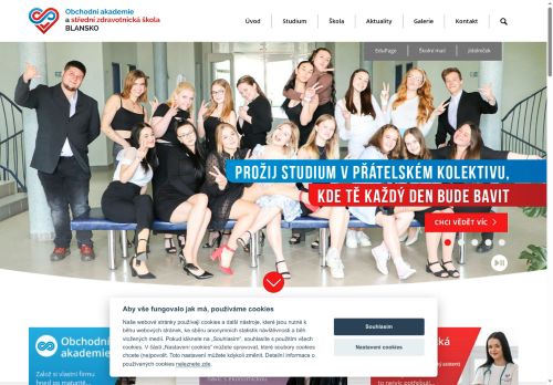 Zobrazit webové stránky Obchodní akademie a Střední zdravotnická škola Blansko