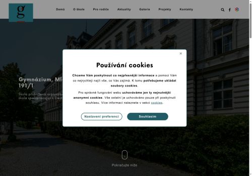 Zobrazit webové stránky Gymnázium, Mladá Boleslav