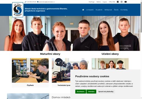 Zobrazit webové stránky Střední odborná škola a Střední odborné učiliště Blansko