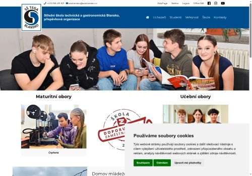 Zobrazit webové stránky Střední odborná škola a Střední odborné učiliště Blansko