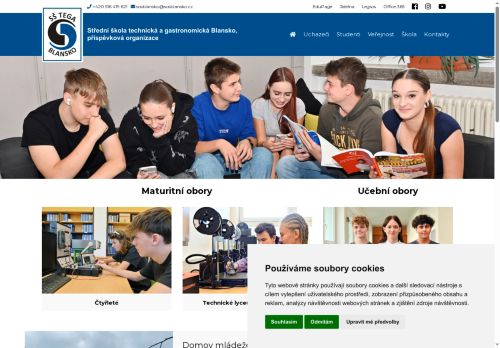 Střední škola technická a gastronomická Blansko, příspěvková organizace nabízí práci na pozici kuchař/ka v obci Blansko