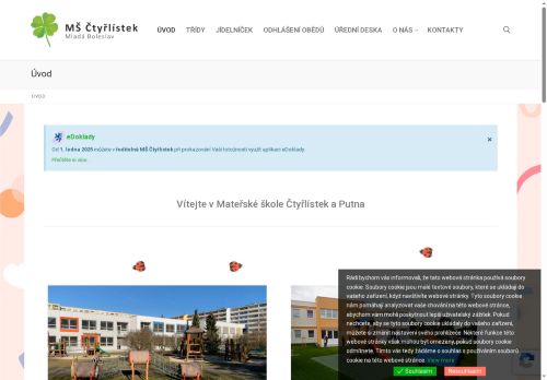 Zobrazit webové stránky Mateřská škola Čtyřlístek