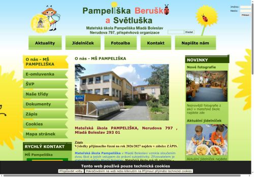 Zobrazit webové stránky Mateřská škola Pampeliška
