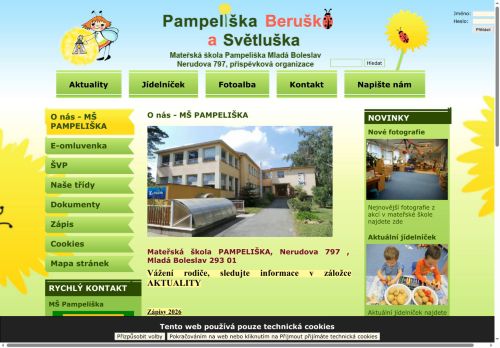 Zobrazit webové stránky Mateřská škola Pampeliška