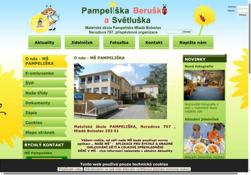 Zobrazit webové stránky Mateřská škola Pampeliška