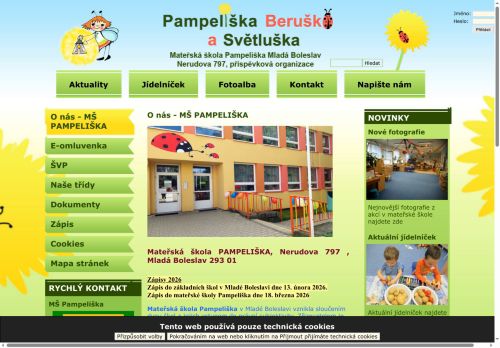 Zobrazit webové stránky Mateřská škola Pampeliška